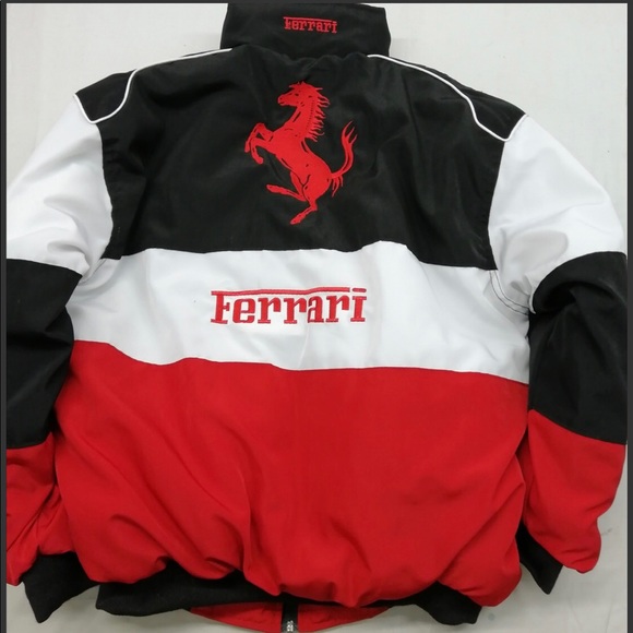 FERRARI F1 JACKET UNISEX Embroidered Logo Thick Jacket New - Picture 2 of 3